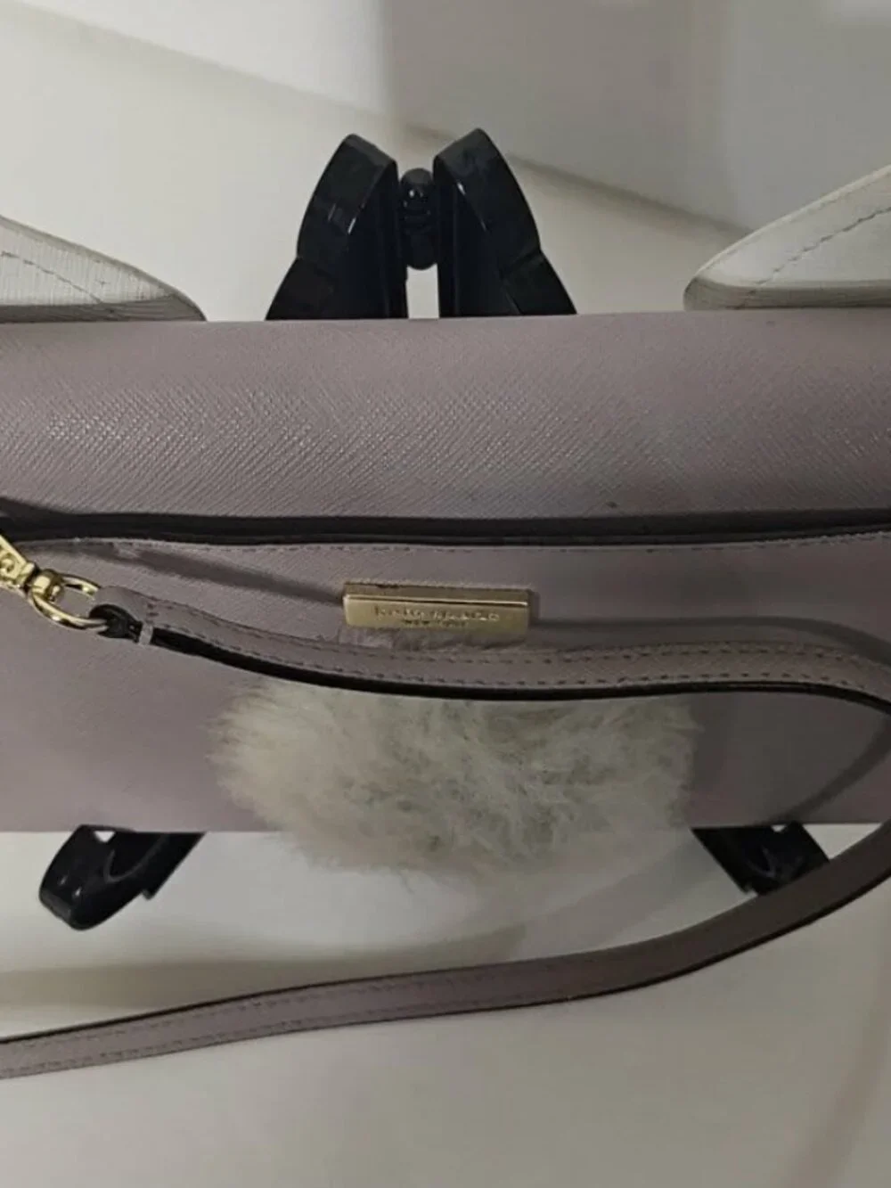 Kate Spade Hop To It Rabbit Winni Crossbody Clutch Grey Leather Bunny